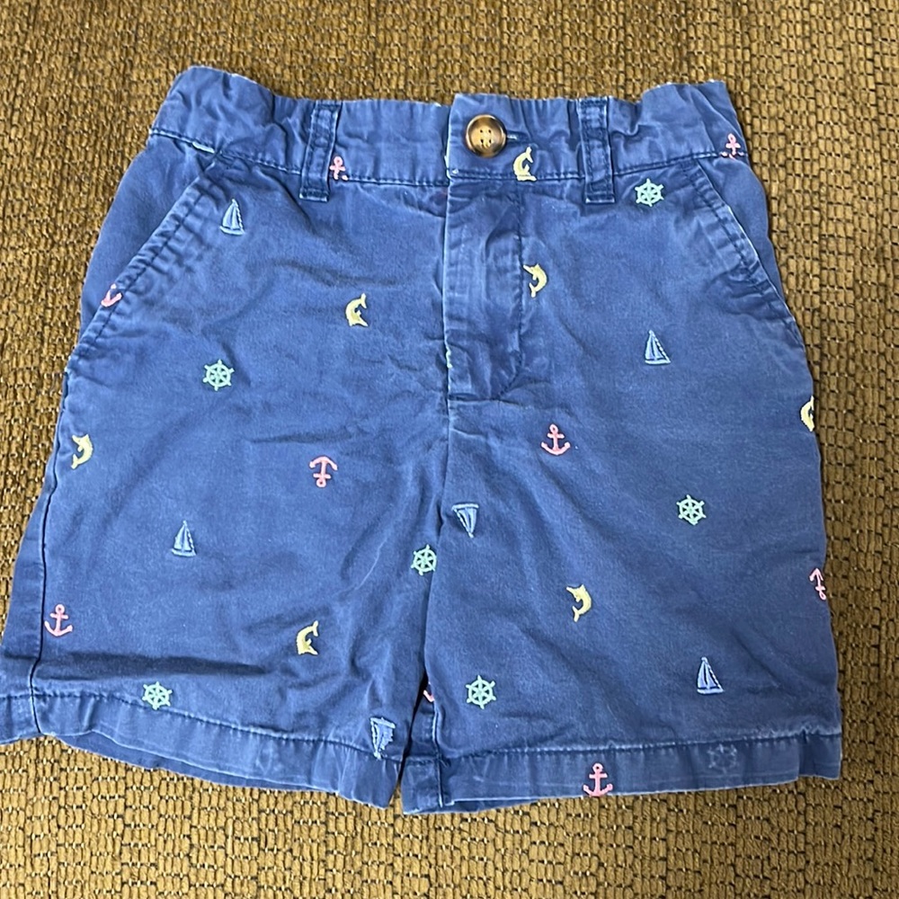 Carter’s Boy’s Nautical Navy Blue Cotton Shorts Size 4